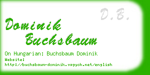 dominik buchsbaum business card